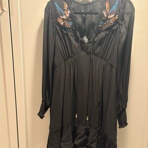 Nanette Lepore Black Textured Fabric